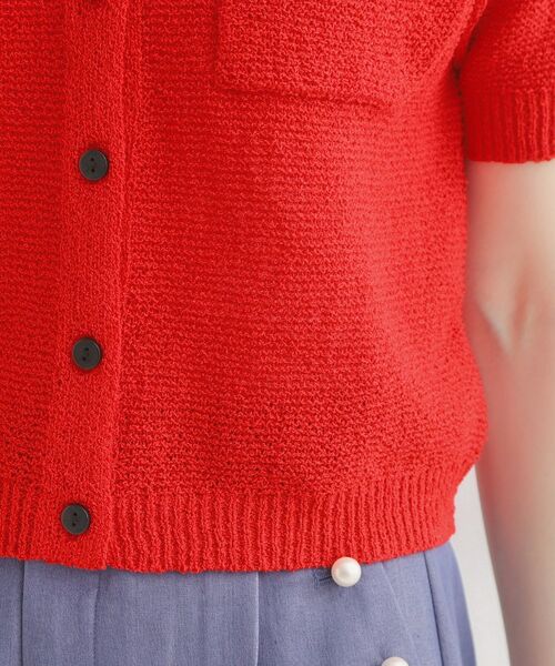 Couture Brooch / クチュールブローチ カーディガン・ボレロ | ポケット付き半袖カーディガン | 詳細29