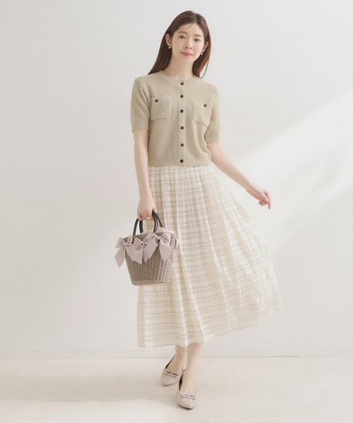 Couture Brooch / クチュールブローチ カーディガン・ボレロ | ポケット付き半袖カーディガン | 詳細5