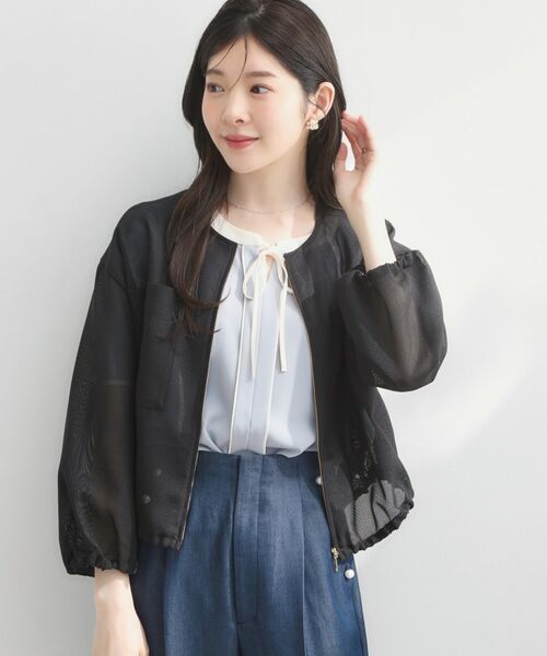 Couture Brooch / クチュールブローチ レザーブルゾン・ジャケット | シアーメッシュブルゾン | 詳細10