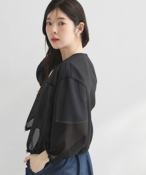 Couture Brooch / クチュールブローチ レザーブルゾン・ジャケット | シアーメッシュブルゾン | 詳細9