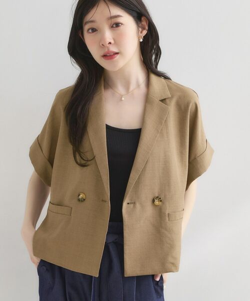 Couture Brooch / クチュールブローチ テーラードジャケット | サップタンブラージャケット（ブラウン(043)）