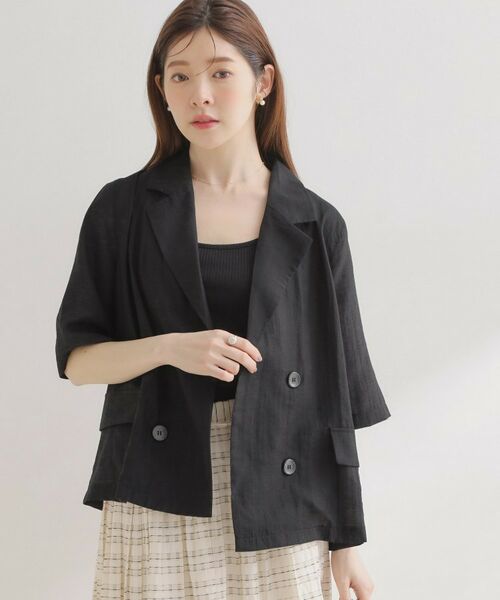 Couture Brooch / クチュールブローチ テーラードジャケット | バックスリットハーフジャケット | 詳細2