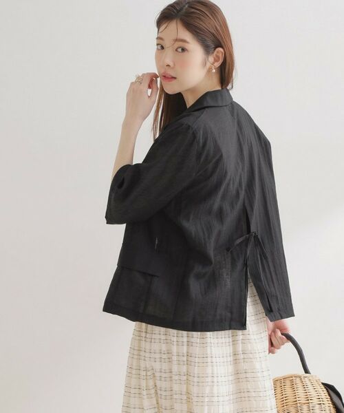 Couture Brooch / クチュールブローチ テーラードジャケット | バックスリットハーフジャケット | 詳細3