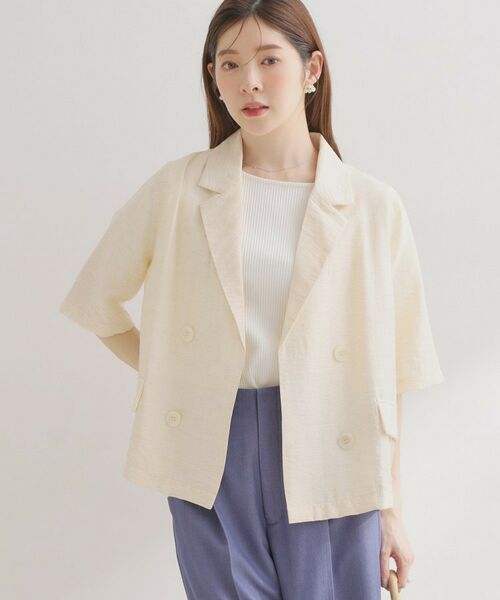 Couture Brooch / クチュールブローチ テーラードジャケット | バックスリットハーフジャケット | 詳細8