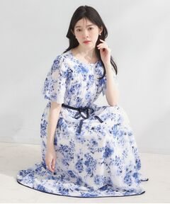 Couture Brooch / クチュールブローチ ロング・マキシ丈ワンピース | クラウディフラワーワンピース