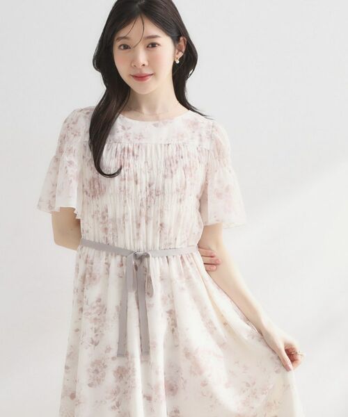 Couture Brooch / クチュールブローチ ロング・マキシ丈ワンピース | クラウディフラワーワンピース | 詳細1