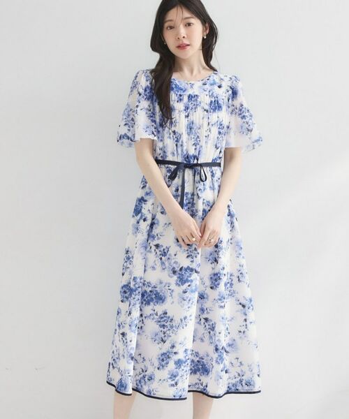 Couture Brooch / クチュールブローチ ロング・マキシ丈ワンピース | クラウディフラワーワンピース | 詳細11