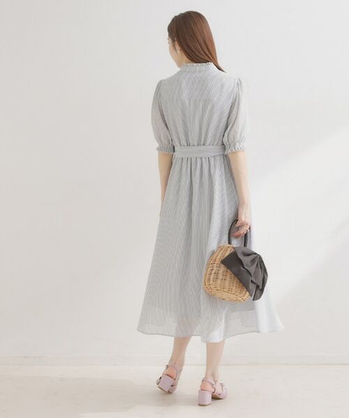 Couture Brooch / クチュールブローチ ロング・マキシ丈ワンピース | シアーストライプワンピース | 詳細15