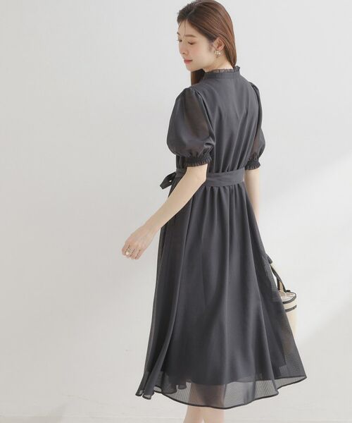 Couture Brooch / クチュールブローチ ロング・マキシ丈ワンピース | シアーストライプワンピース | 詳細18