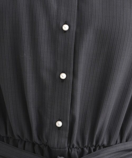 Couture Brooch / クチュールブローチ ロング・マキシ丈ワンピース | シアーストライプワンピース | 詳細25