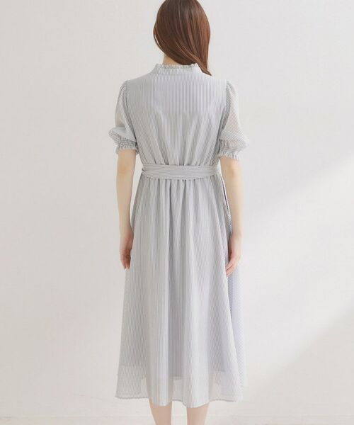 Couture Brooch / クチュールブローチ ロング・マキシ丈ワンピース | シアーストライプワンピース | 詳細28