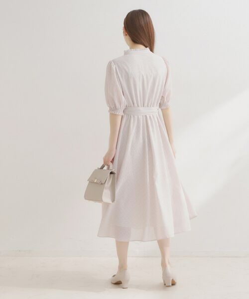 Couture Brooch / クチュールブローチ ロング・マキシ丈ワンピース | シアーストライプワンピース | 詳細5