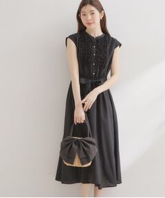 Couture Brooch / クチュールブローチ ロング・マキシ丈ワンピース | リネンライクシアーワンピース