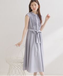 Couture Brooch / クチュールブローチ ロング・マキシ丈ワンピース | リネンライクシアーワンピース