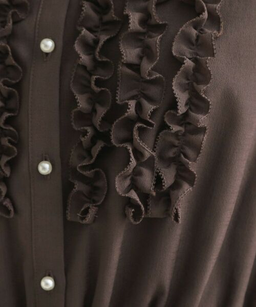 Couture Brooch / クチュールブローチ ロング・マキシ丈ワンピース | リネンライクシアーワンピース | 詳細16