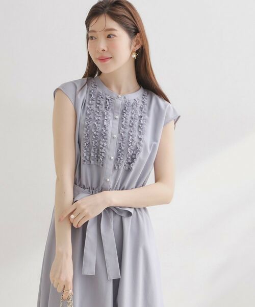 Couture Brooch / クチュールブローチ ロング・マキシ丈ワンピース | リネンライクシアーワンピース | 詳細17