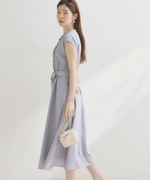 Couture Brooch / クチュールブローチ ロング・マキシ丈ワンピース | リネンライクシアーワンピース | 詳細18