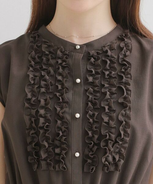 Couture Brooch / クチュールブローチ ロング・マキシ丈ワンピース | リネンライクシアーワンピース | 詳細28