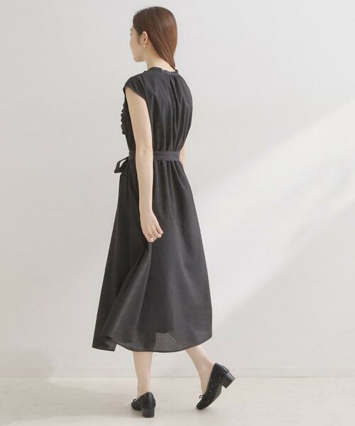 Couture Brooch / クチュールブローチ ロング・マキシ丈ワンピース | リネンライクシアーワンピース | 詳細6
