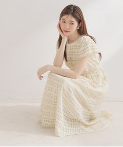 Couture Brooch / クチュールブローチ ロング・マキシ丈ワンピース | シアーチェックOP