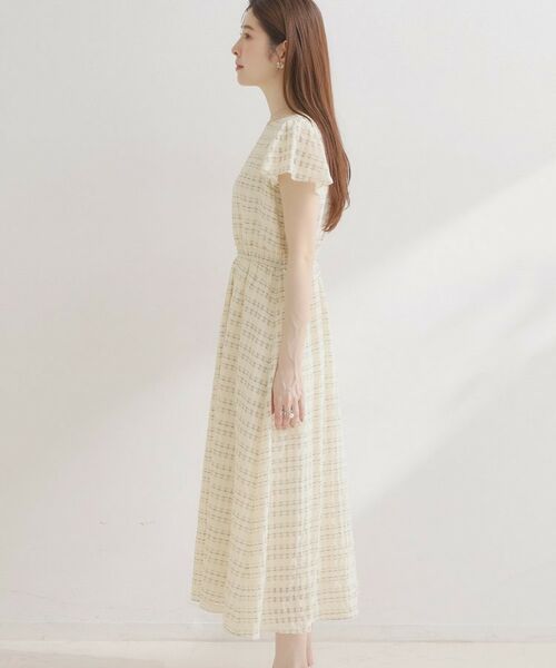 Couture Brooch / クチュールブローチ ロング・マキシ丈ワンピース | シアーチェックOP | 詳細17
