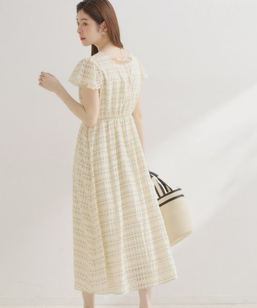 Couture Brooch / クチュールブローチ ロング・マキシ丈ワンピース | シアーチェックOP | 詳細2