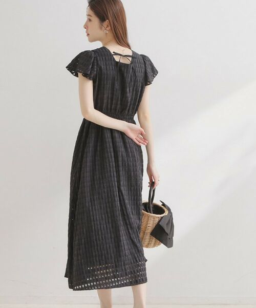 Couture Brooch / クチュールブローチ ロング・マキシ丈ワンピース | シアーチェックOP | 詳細9