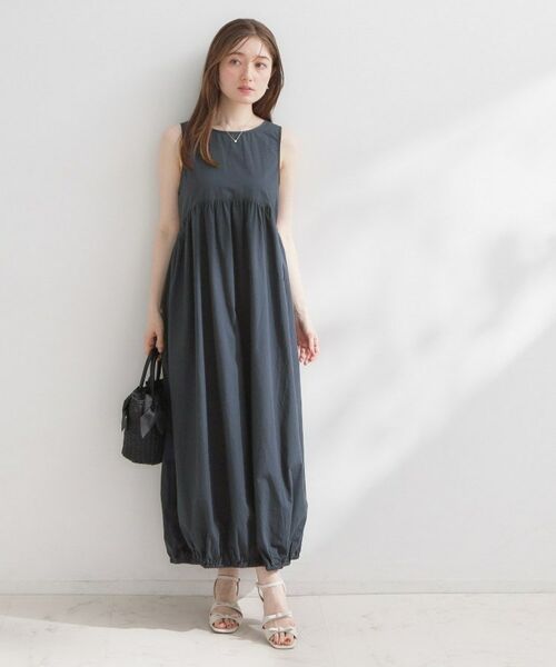 Couture Brooch / クチュールブローチ ロング・マキシ丈ワンピース | ノースリーブバルーンワンピース（ネイビー(094)）