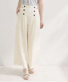 Couture Brooch / クチュールブローチ パンツ | ドライタッチリネンライクマリンパンツ