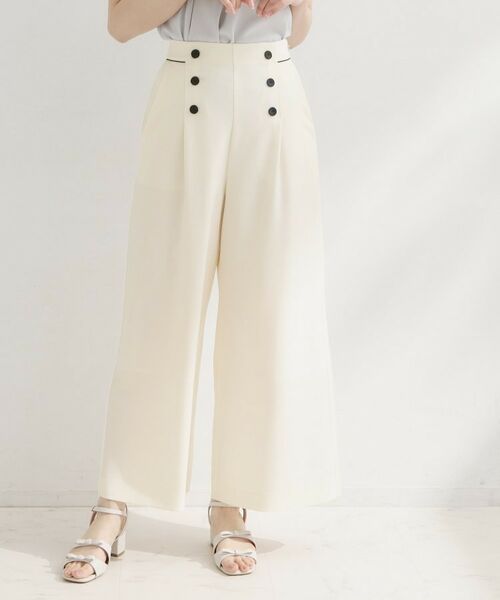 Couture Brooch / クチュールブローチ パンツ | ドライタッチリネンライクマリンパンツ | 詳細1