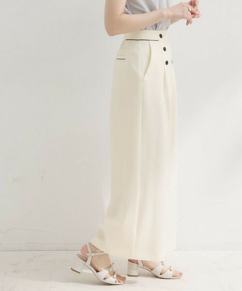 Couture Brooch / クチュールブローチ パンツ | ドライタッチリネンライクマリンパンツ | 詳細2