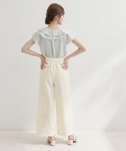 Couture Brooch / クチュールブローチ パンツ | ドライタッチリネンライクマリンパンツ | 詳細6