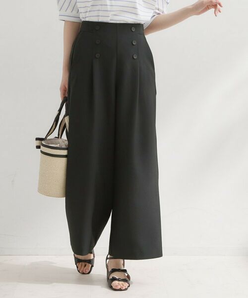 Couture Brooch / クチュールブローチ パンツ | ドライタッチリネンライクマリンパンツ | 詳細8