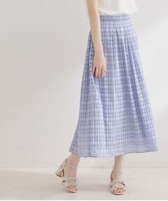Couture Brooch / クチュールブローチ ロング・マキシ丈スカート | シアーチェックSK