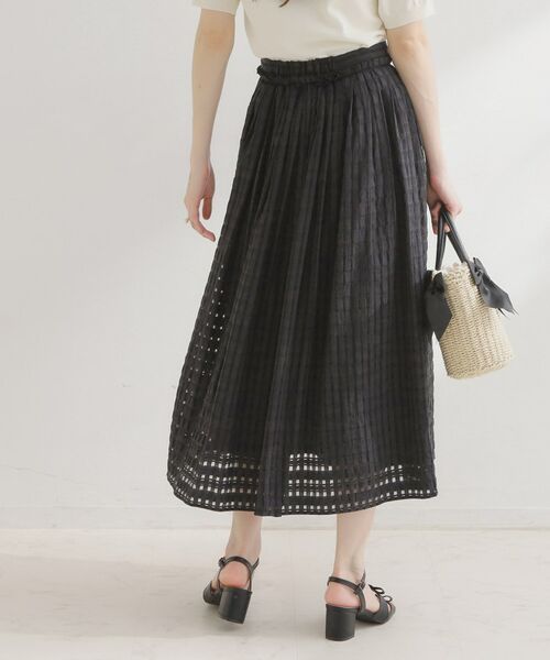 Couture Brooch / クチュールブローチ ロング・マキシ丈スカート | シアーチェックSK | 詳細10