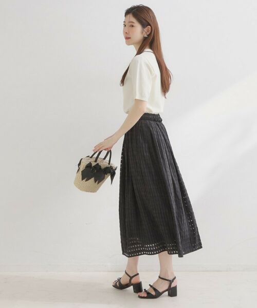 Couture Brooch / クチュールブローチ ロング・マキシ丈スカート | シアーチェックSK | 詳細12