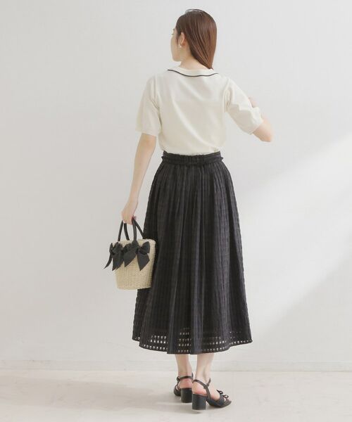 Couture Brooch / クチュールブローチ ロング・マキシ丈スカート | シアーチェックSK | 詳細13