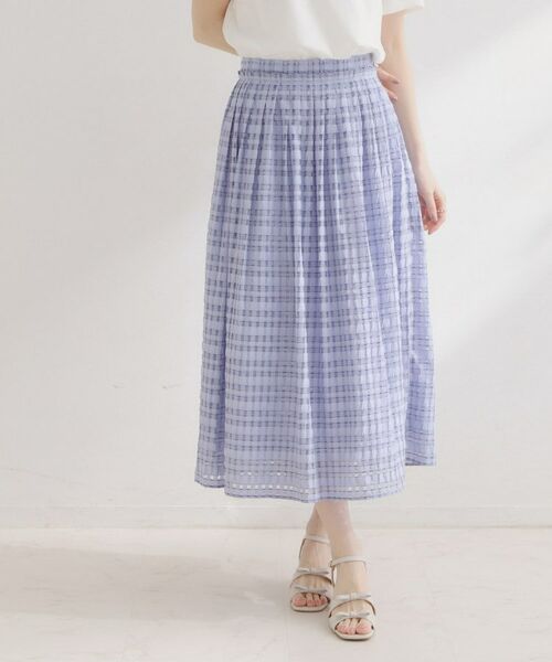 Couture Brooch / クチュールブローチ ロング・マキシ丈スカート | シアーチェックSK | 詳細15
