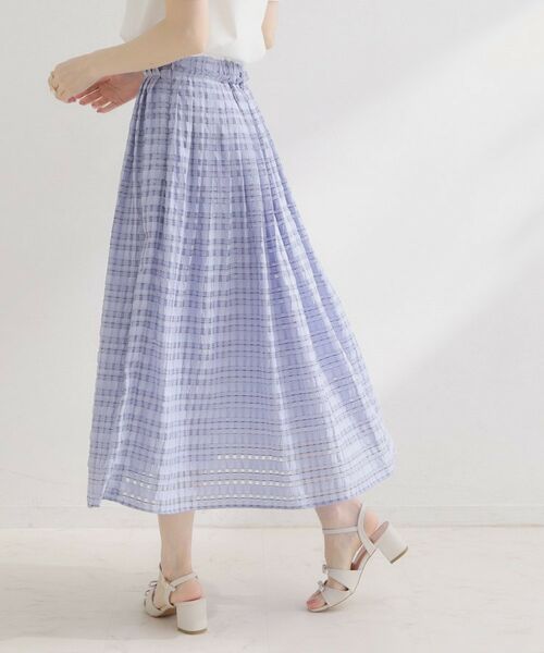 Couture Brooch / クチュールブローチ ロング・マキシ丈スカート | シアーチェックSK | 詳細16
