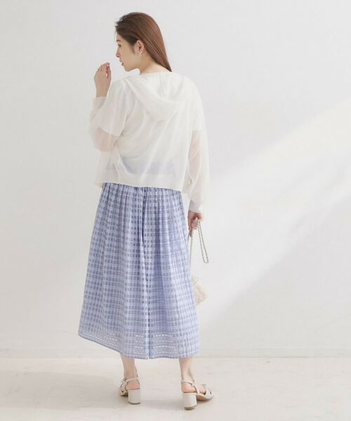 Couture Brooch / クチュールブローチ ロング・マキシ丈スカート | シアーチェックSK | 詳細18