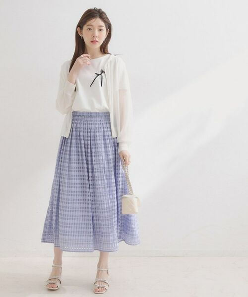 Couture Brooch / クチュールブローチ ロング・マキシ丈スカート | シアーチェックSK | 詳細19