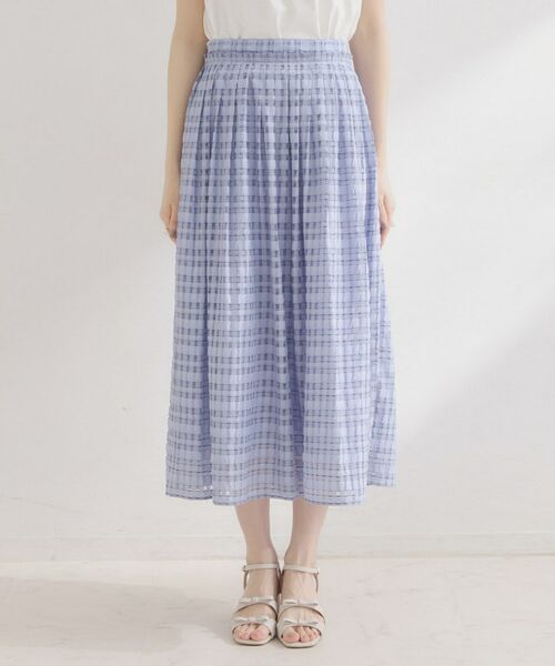 Couture Brooch / クチュールブローチ ロング・マキシ丈スカート | シアーチェックSK | 詳細22