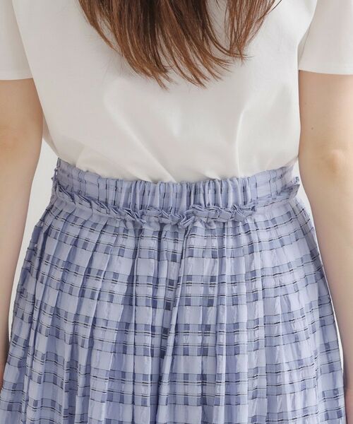 Couture Brooch / クチュールブローチ ロング・マキシ丈スカート | シアーチェックSK | 詳細26