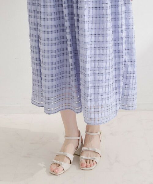 Couture Brooch / クチュールブローチ ロング・マキシ丈スカート | シアーチェックSK | 詳細28