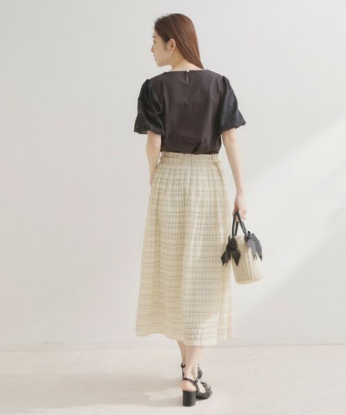 Couture Brooch / クチュールブローチ ロング・マキシ丈スカート | シアーチェックSK | 詳細6