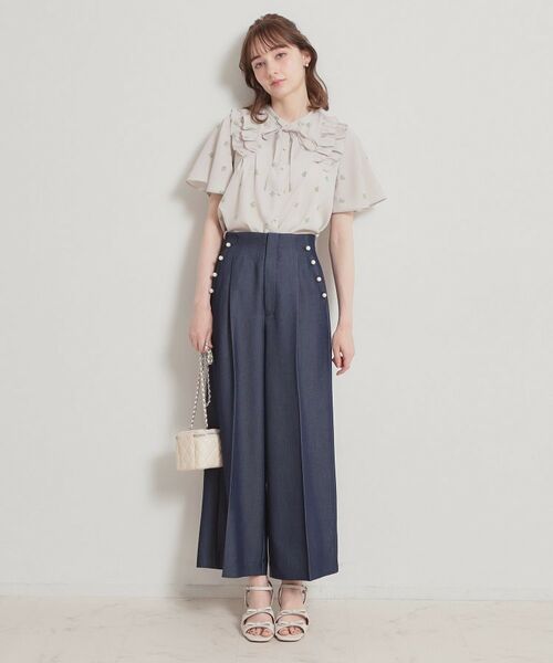 Couture Brooch / クチュールブローチ シャツ・ブラウス | 【洗える】ドットフラワー ブラウス | 詳細1