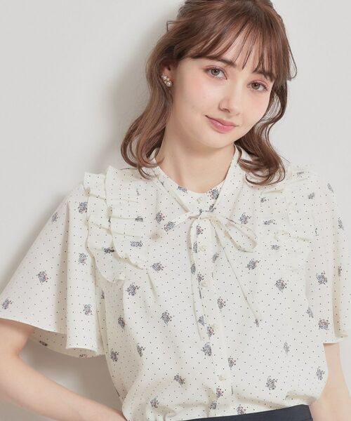 Couture Brooch / クチュールブローチ シャツ・ブラウス | 【洗える】ドットフラワー ブラウス | 詳細10