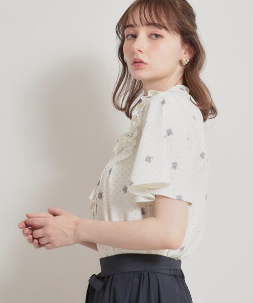Couture Brooch / クチュールブローチ シャツ・ブラウス | 【洗える】ドットフラワー ブラウス | 詳細11