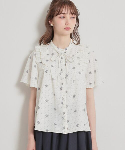 Couture Brooch / クチュールブローチ シャツ・ブラウス | 【洗える】ドットフラワー ブラウス | 詳細22