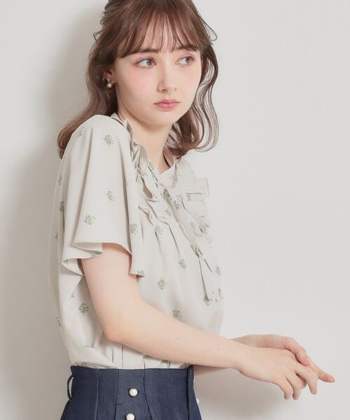 Couture Brooch / クチュールブローチ シャツ・ブラウス | 【洗える】ドットフラワー ブラウス | 詳細6